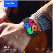 Resim Sq-9 Gerçek Amoled Ekran Android iOS Harmonyos Uyumlu 3 Kordonlu Akıllı Saat Siyah | Haino Teko Haino Teko