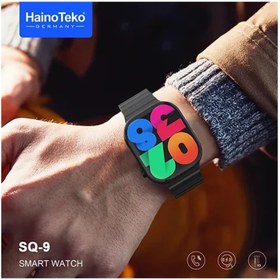 Resim Sq-9 Gerçek Amoled Ekran Android iOS Harmonyos Uyumlu 3 Kordonlu Akıllı Saat Siyah | Haino Teko Haino Teko