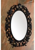 Resim Dekoratif Salon Aynası Siyah 
