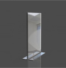 Resim Bestekran 10x21 cm T tipi Dikey Şeffaf Föylük Menü Broşür Etiket Fotoğraflık Masaüstü Stand Sehpa Fiyatlık 