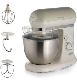 Resim Ariete Vintage Mutfak Şefi Bej 1588/03 - Stand Mikser, Hamur Yoğurma Makinesi, 1200 Watt, 2400 Watt 