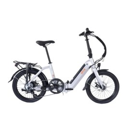 Resim Alba Fold X Step Thru Katlanır Elektrikli Bisiklet (Gümüş) Hd 