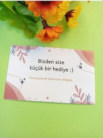 Resim 100 Adet Lux Kalın Kuşe Tebrik Kartı - Teşekkür Kartı - M7 