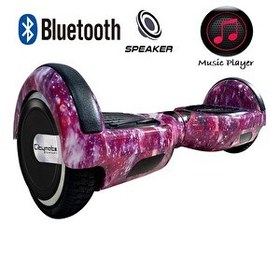 Resim Citymate CS-600 Kasa Mor Uzay Grafity 6.5" Bluetooth Hoparlörlü Elektrikli Kaykay Hoverboard 