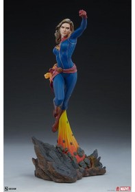 Resim Sideshow Collectibles Captain Marvel Avengers Assemble Statue - 2 