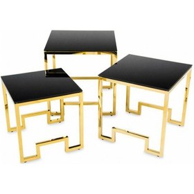 Resim Foster Gold Zigon Sehpa 