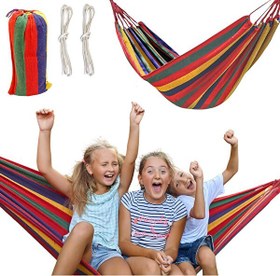Resim Valkyrie Tek Kişilik 240x80 CM Çantalı Kanvas Hamak 