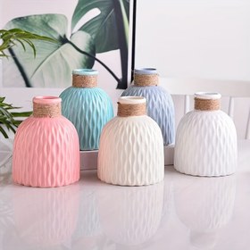 Resim Dokunmatik Tasarımlı Modern Minimalist Plastik Vazo - Ev Dekorasyonu İçin Mükemmel: Raflar, Şömineler, Merkezler, Mutfak, Parti, Düğün, Aile Odası, Yemek Masası Dekorasyonu İçin Uygun - Rahatlatıcı Tarz 