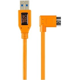 Resim Tether Tools TetherPro USB 3.0 to USB-C Right Angle Dik Açılı 50 cm Bağlantı Kablosu (CUCRT02ORG) 