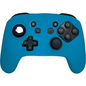 Resim Yues Nintendo Switch Pro Controller Silikon Koruyucu Kılıf – Mavi, Kaymaz Doku 
