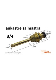 Resim Yıldırım Ankastre Taharat 3/4 Yarım Parmak Salmastra Musluğu Içi Taharet Musluk Içi Gizli Taharet Büyük Boylu 