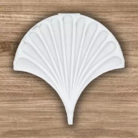 Resim Kütahya Hedef Çini 17×17 Beyaz Istiridye Balık Pulu Seramik 