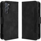 Resim Nnubia Red Magic 9 Pro/pro Plus İçin Kılıf Mıknatıslı Kapanış Ayarlanabilir Çıkarılabilir Kartlık Deri Cüzdan Kapağı 