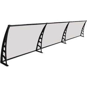 Resim Genel Markalar Crocus Kapı Pencere Üstü Pratik Sundurma 80x360 Cm - Şeffaf 