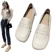 Resim Kadınlar İçin 2024 Düz Slip-on Loafer Ayakkabılar Rahat Yumuşak Taban Günlük Ratetime Açık Beyaz.d.3 