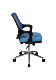 Resim Ofisbazaar Buya Fileli Çalışma Koltuğu Ergonomik Şef Ve Toplantı Koltuğu Açık Mavi Mavi 