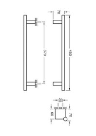 Resim A44432 Artema Diagon Havluluk, Krom 