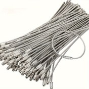Resim 10 Adet Paslanmaz Çelik Anahtar Halkaları - Dayanıklı, Ayarlanabilir & Paslanmaya Karşı Dirençli Anahtarlar, Etiketler & DIY Projeleri İçin 