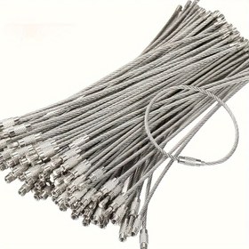 Resim 10 Adet Paslanmaz Çelik Anahtar Halkaları - Dayanıklı, Ayarlanabilir & Paslanmaya Karşı Dirençli Anahtarlar, Etiketler & DIY Projeleri İçin 