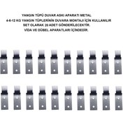 Resim İNTERFORM YANGIN TÜPÜ ASKI APARATI METAL 20'Lİ SET VİDA DÜBEL DAHİL 