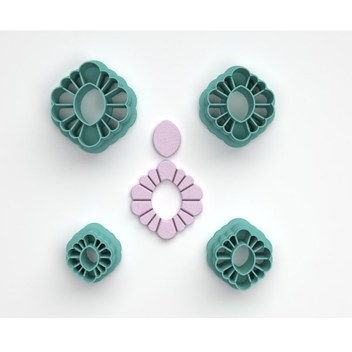 Polimer Kil Küpe Kalıbı Model 00010