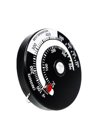 Resim Xindoker Ahşap Sobası Ve Barbekü Fırını İçin Manyetik Sıcaklık Ölçer - 0-500 C Aralığı, Doğru Ölçüm, Kolay Kurulum, Dayanıklı Metal Yapı 