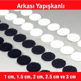 Resim Cırt Bant Yuvarlak Arkası Yapışkanlı (Farklı Ölçü Ve Miktarlarda) 