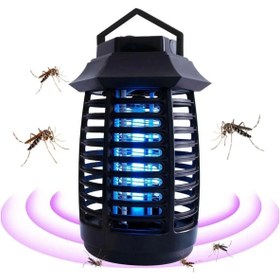 Resim abnturk Tutma Ve Asma Saplı Ledli Sinek Makinası 2W Sinek Öldürücü Uv Mor Işıklı Aparat 