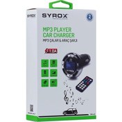 Resim Syrox 2.1A Mp3 Çalar & Araç Şarjı Transmitter SYX-TM42 