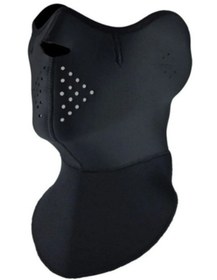 Resim Motoanl Motosiklet Yüz Boyun Koruyucu Neopren Maske Siyah 