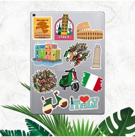 Resim İtalya Sticker Seti Laptop Ajanda Pc Tablet Telefon Defter Etiket Bullet Journal Diğer 