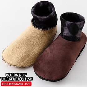 Resim 1/3 Çift Sonbahar/Kış Ev İçi Doğum Sonrası Kar Çorapları, Astarlı Taban Çorapları, Kalınlaştırılmış Kaymaz Sıcak Çorap Kılıfları, Erkek ve Kadınlar İçin Yoga Çorapları 