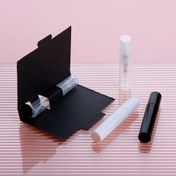 Resim 20 adet 2ml ve 3ml Yenilenebilir Atomizer Şişeler, Plastik, PVC içermeyen, Kokusuz, Taşınabilir Seyahat Kapları, Örnekler için Kağıt Kart ile, Mini Parfüm, Kozmetik Ürünler için 