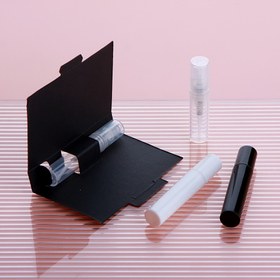 Resim 20 adet 2ml ve 3ml Yenilenebilir Atomizer Şişeler, Plastik, PVC içermeyen, Kokusuz, Taşınabilir Seyahat Kapları, Örnekler için Kağıt Kart ile, Mini Parfüm, Kozmetik Ürünler için 