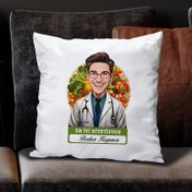 Resim Karikatürlü En İyi Erkek Diyetisyen Yastık 