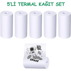 Resim Steep Solid Taşınabilir Fotoğraf Yazıcı Yedek 5li Set Termal Fotoğraf Kağıdı 