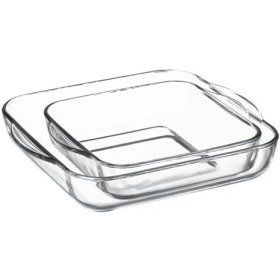 Resim Paşabahçe Borcam 2'Li Kare Tepsi 