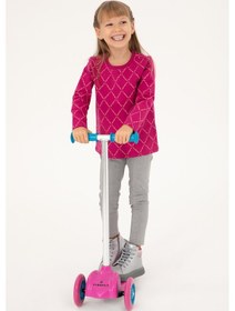Resim U.s. Polo Assn. Kız Çocuk Gri Melanj Tayt 50296370-vr086 Gri Melanj 