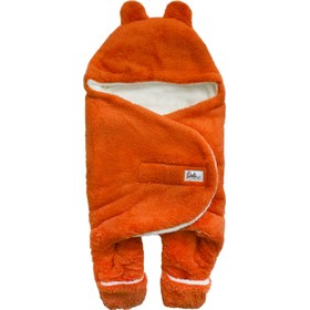 Resim Turuncu Unisex Bebek Dış Kundak 