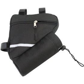 Resim Konesam Bisiklet Çerçeve Depolama Çanta, Dışarı Aktiviteler İçin, Bisiklet Seyahatini Kolaylaştırır, Oxford Kumaş, İki Boyut Seçeneği Çok Renkli 