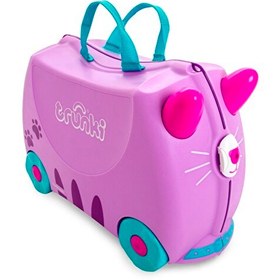 Resim Trunki Kedi Cassie Mor Çocuk Bavulu 