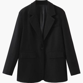 Resim Siyah Klasik Oversize Blazer Ceket - Siyah / S 