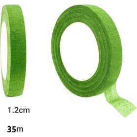 Resim Roco Paper Co. Roco Paper Çiçek Bandı Açık Yeşil 12 Rulo 1 cm x 35 M 
