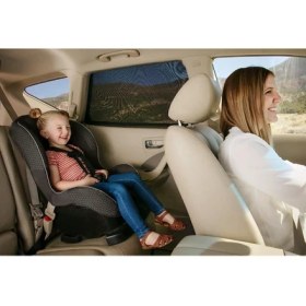 Resim 2 Adet Araba Araç Yan Cam Perdesi Güneşlik Gölgelik Güneş Koruyucu Arka Koltuk Perde Emzirme Örtüsü 