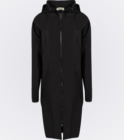 Resim Cepli Kapüşonlu Aktif Trençkot - Siyah - siyah / M 