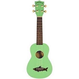 Resim Kala Makala Shark Soprano Yeşil Ukulele 