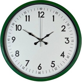 Resim 36 Cm Yeşil Dekoratif Klasik Rakam Duvar Saati Yeşil 