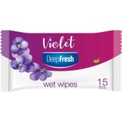 Resim Deep Fresh Menekşe Islak Mendil 15'li 