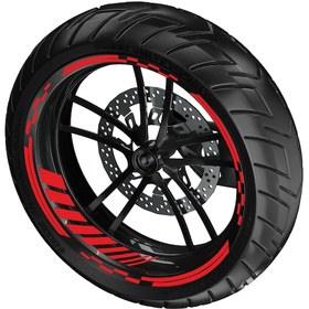 Resim deeb Motogp Jant Şeridi Reklektif Kırmızı 
