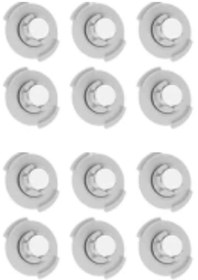 Resim Roborock S50/s55 Uyumlu Yedek Su Tankı Filtresi-12 Parça 